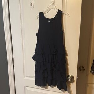 Place Navy Tiered Kids Dress